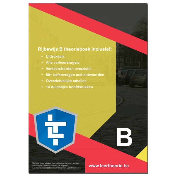 rijbewijstheorieboeken.nl - Theorieboek Achterkant - Auto Rijbewijs B - Belgie - België - Autotheorie - LeerTheorie