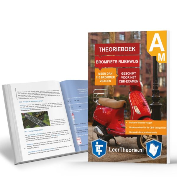 ScooterTheorieboek + Oefenboek 2023 Nederland - Theorieboek & Oefenboek Rijbewijs Am - CBR Bromfiets Theorie-examens leren en oefenen